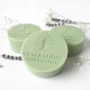 Jabón artesanal personalizado con logotipo en relieve, fabricado con molde de silicona profesional a medida
