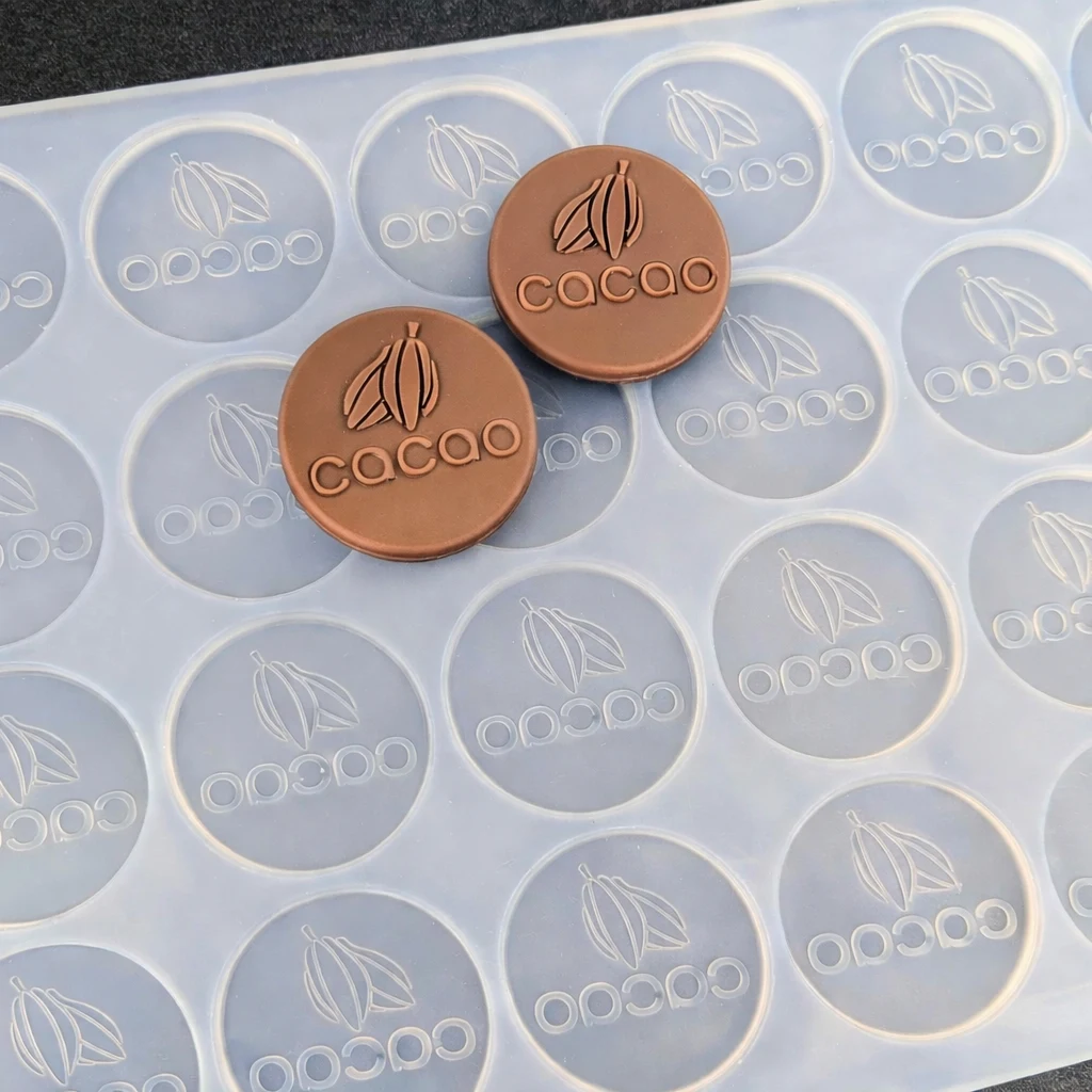 Molde de silicona a medida con logotipo para chocolate y productos personalizados de marca