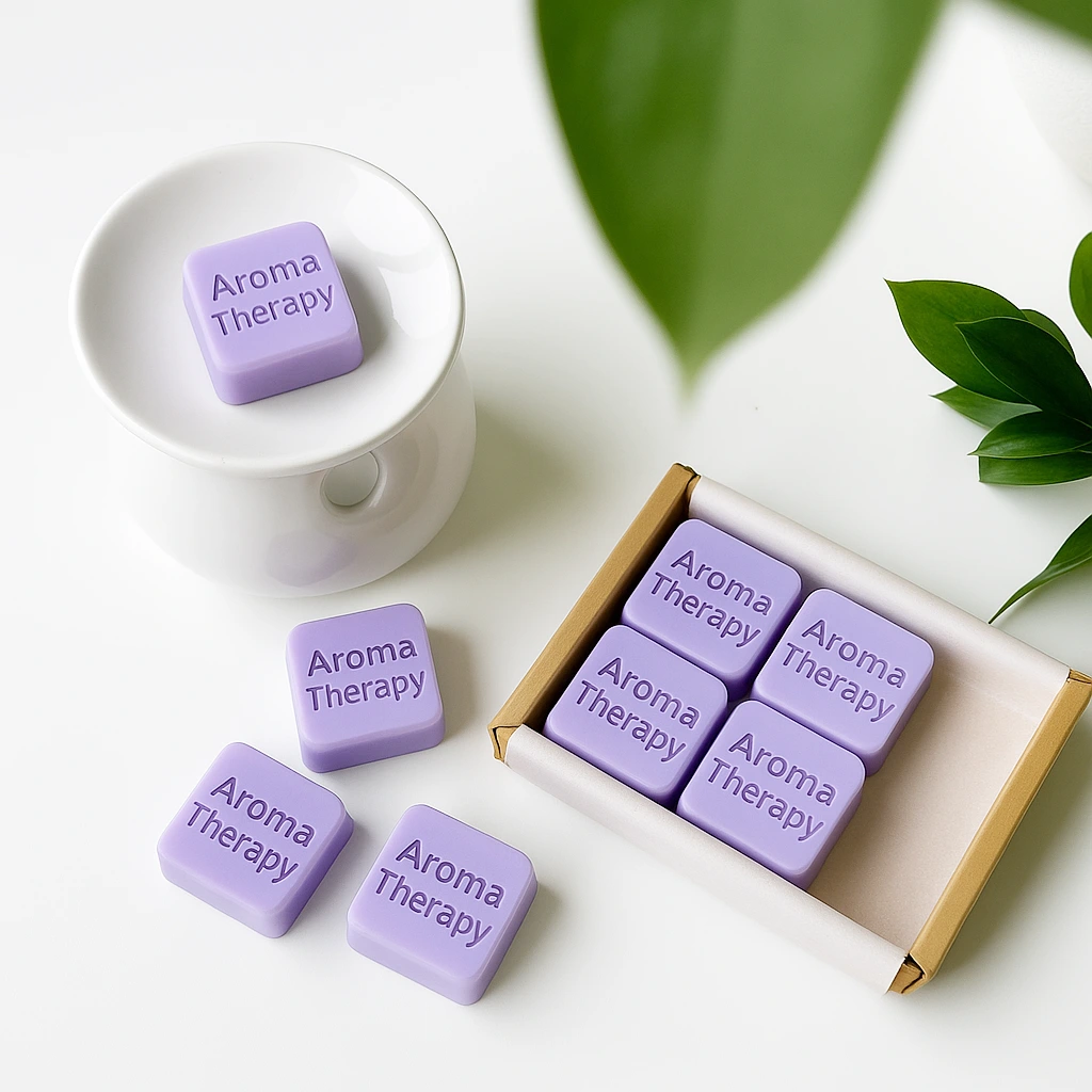 Molde de silicona para wax melts personalizados, ideal para velas artesanales y proyectos creativos.